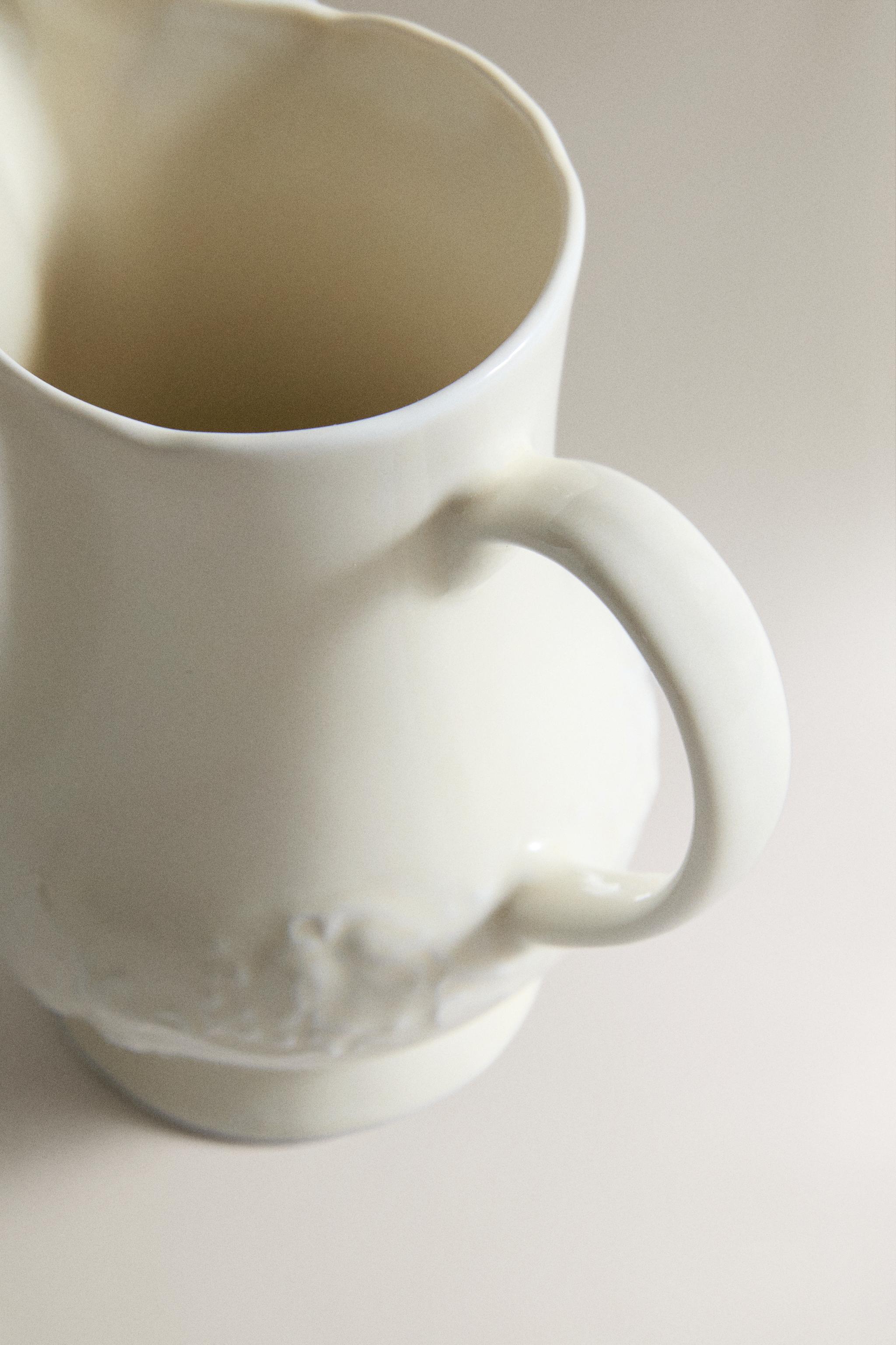 POT À LAIT PORCELAINE RAISINS